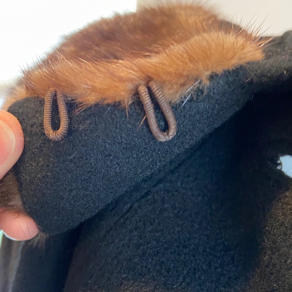 Vintage Cashmere Coat with Fur Collar - Picture 8 of 16